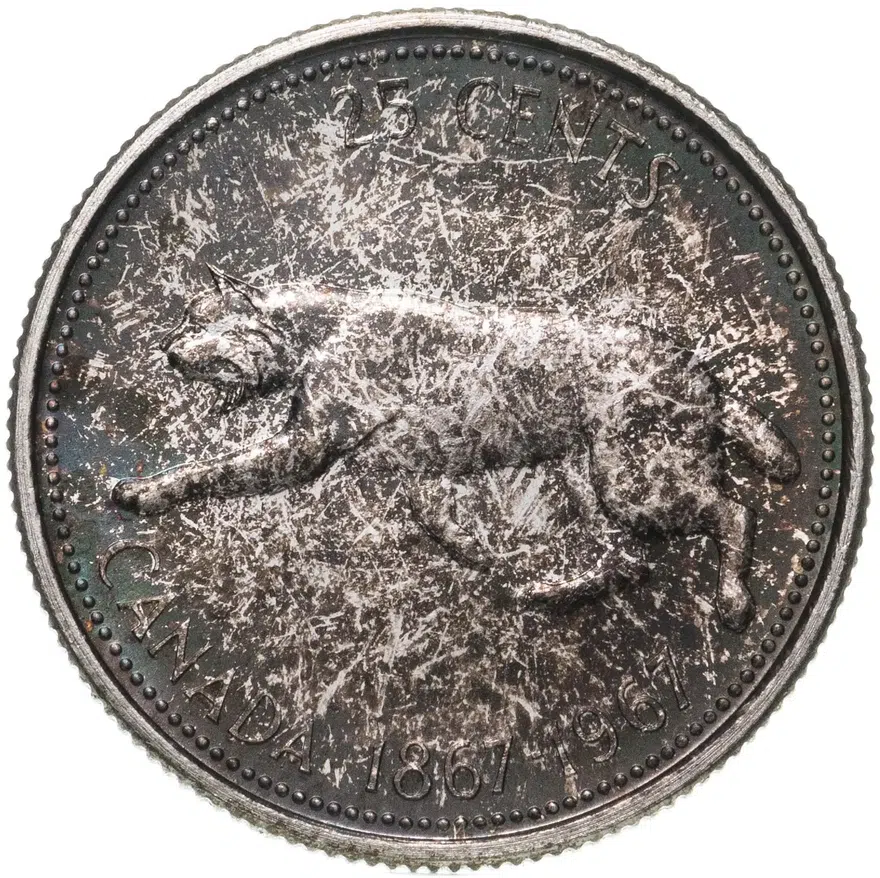 Канада 25 центов (квотер, cents) 1967 "100 лет Конфедерации"