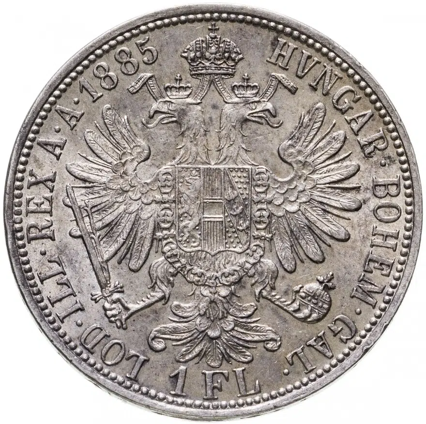 Австрия 1 флорин (florin) 1885, реверс