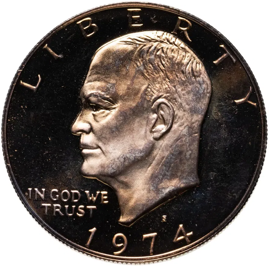 США 1 доллар (dollar) 1974 "S" доллар Эйзенхауэра