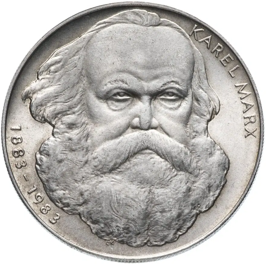 Чехословакия 100 крон (korun) 1983  100 лет со дня смерти Карла Маркса, аверс