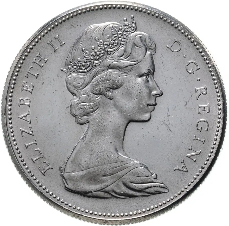 Канада 1 dollar (доллар) 1967 "100 лет Конфедерации Канады", реверс