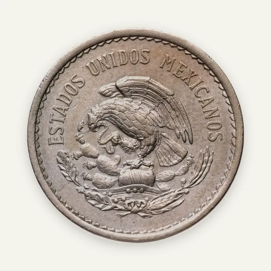 Мексика 10 сентаво (centavos) 1938, реверс