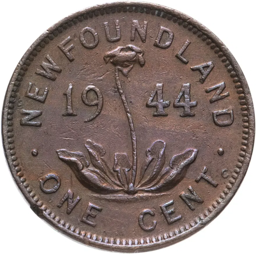 Ньюфаундленд 1 цент (cent) 1944