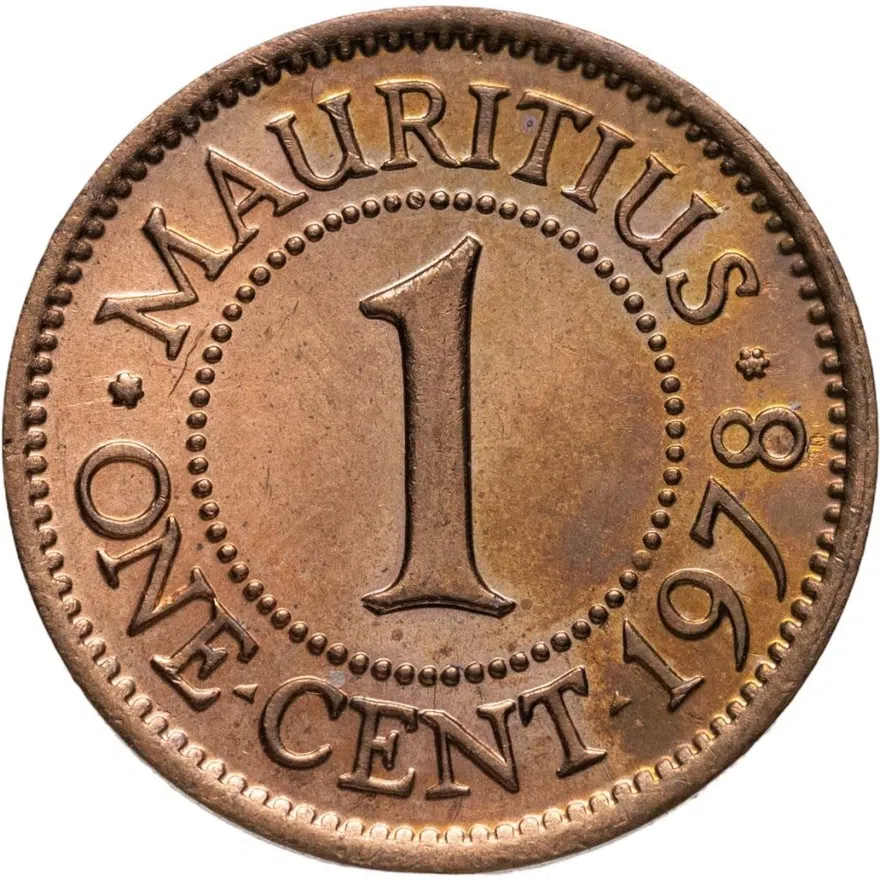 Маврикий 1 цент (cent) 1978