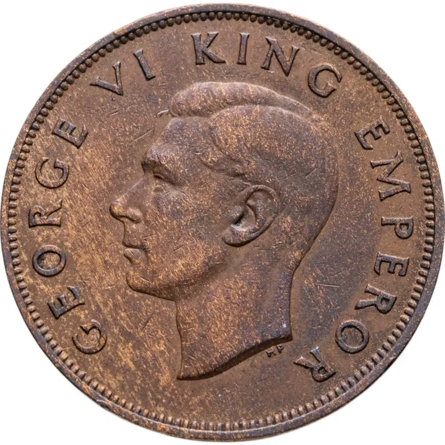 Новая Зеландия 1 пенни (penny) 1946, реверс
