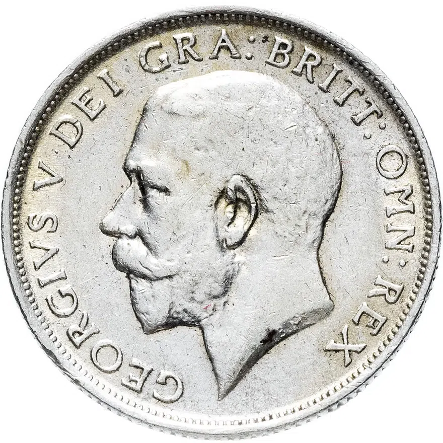 Великобритания 1 шиллинг (shilling) 1918, аверс