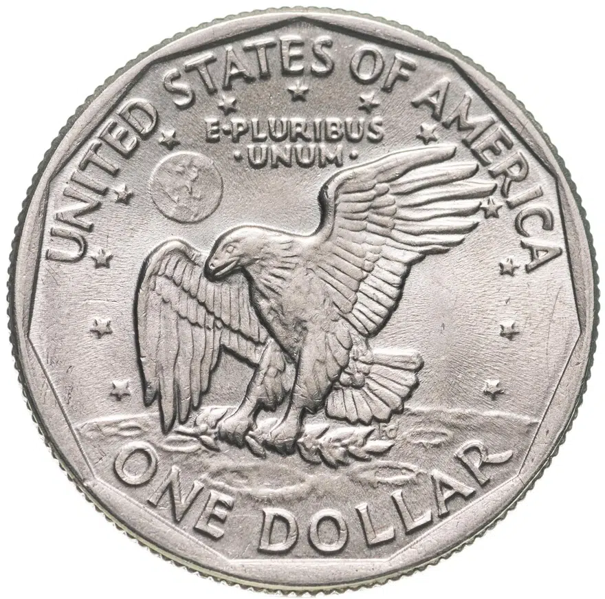 США 1 доллар (dollar) 1980 P доллар Сьюзен Энтони знак монетного двора "P" - Филадельфия, реверс