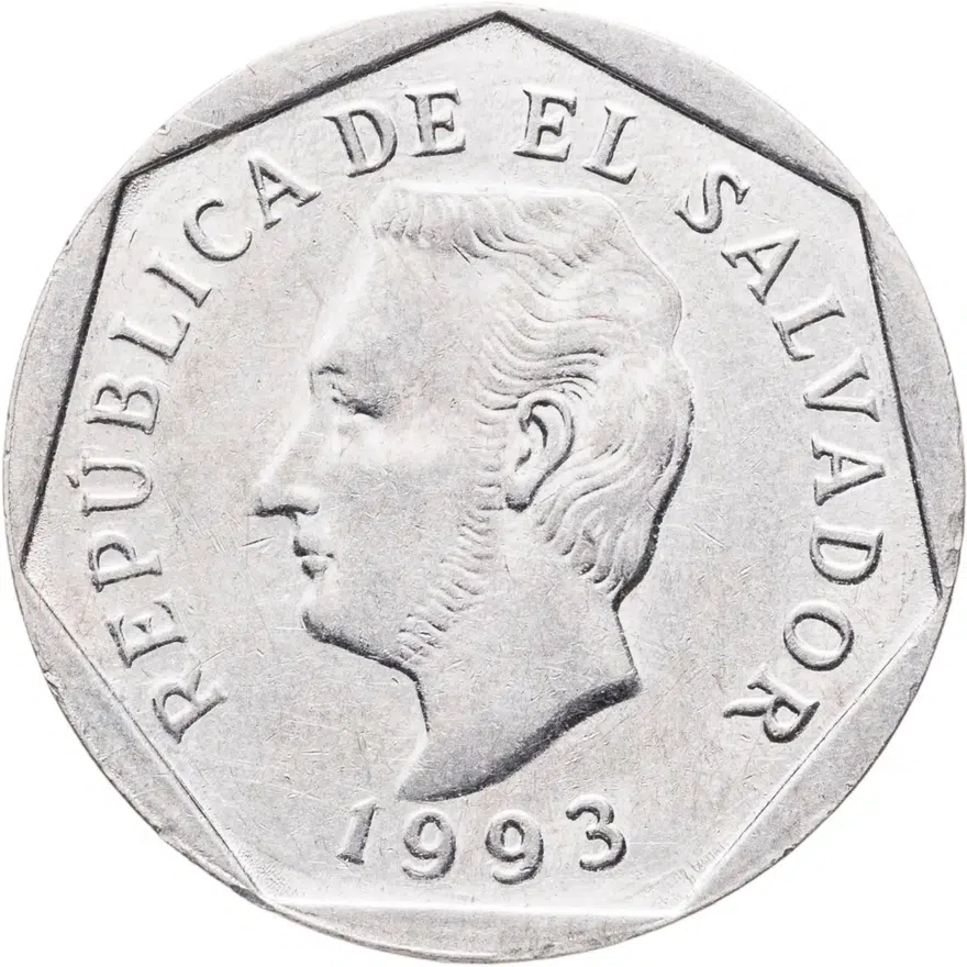 Сальвадор 10 сентаво (centavos) 1993, реверс