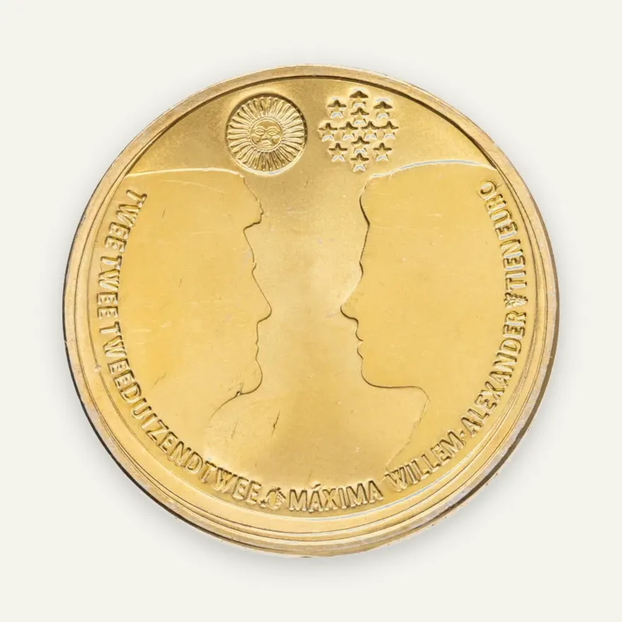 Нидерланды 10 евро (euro) 2002  Королевская свадьба