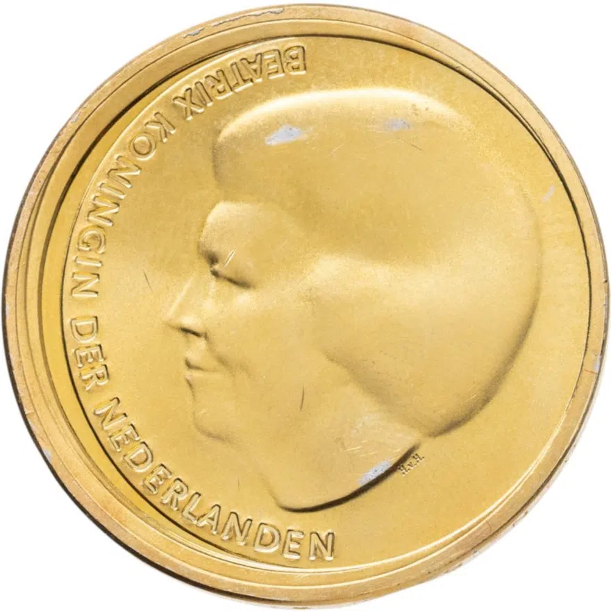 Нидерланды 10 евро (euro) 2002  Королевская свадьба, реверс
