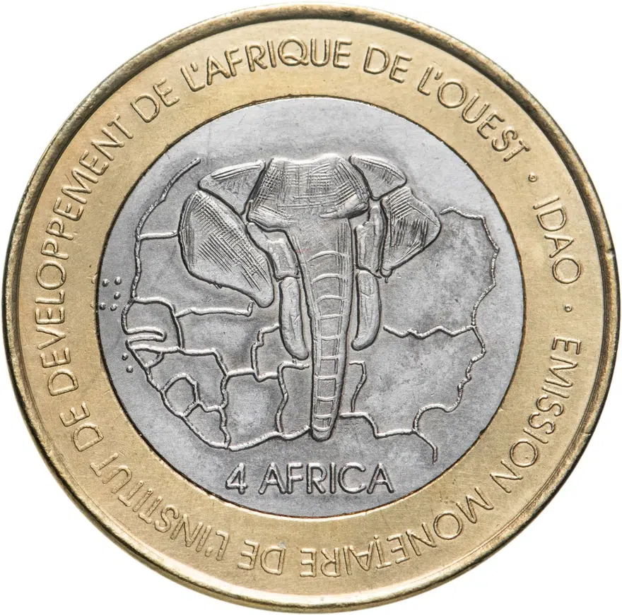 Того 6000 франков (francs) 2003  Гвинейская женщина, реверс