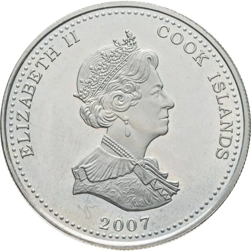 Острова Кука 1 доллар (dollar) 2007 Англия ждёт, что каждый выполнит свой долг - Военный совет, реверс