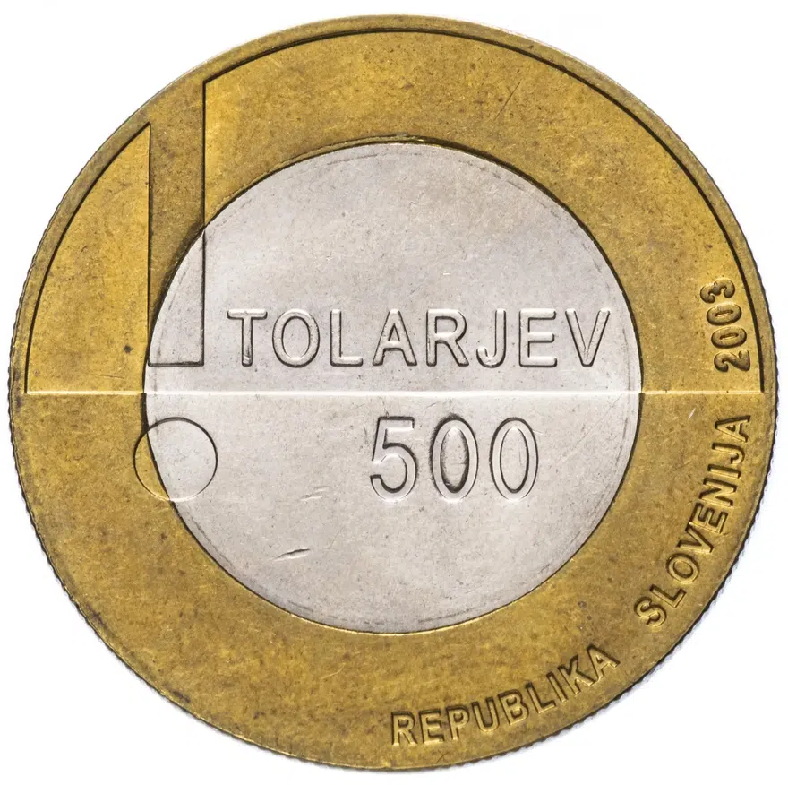 Словения 500 толаров (tolarjev) 2003 "Европейский год людей с ограниченными возможностями"