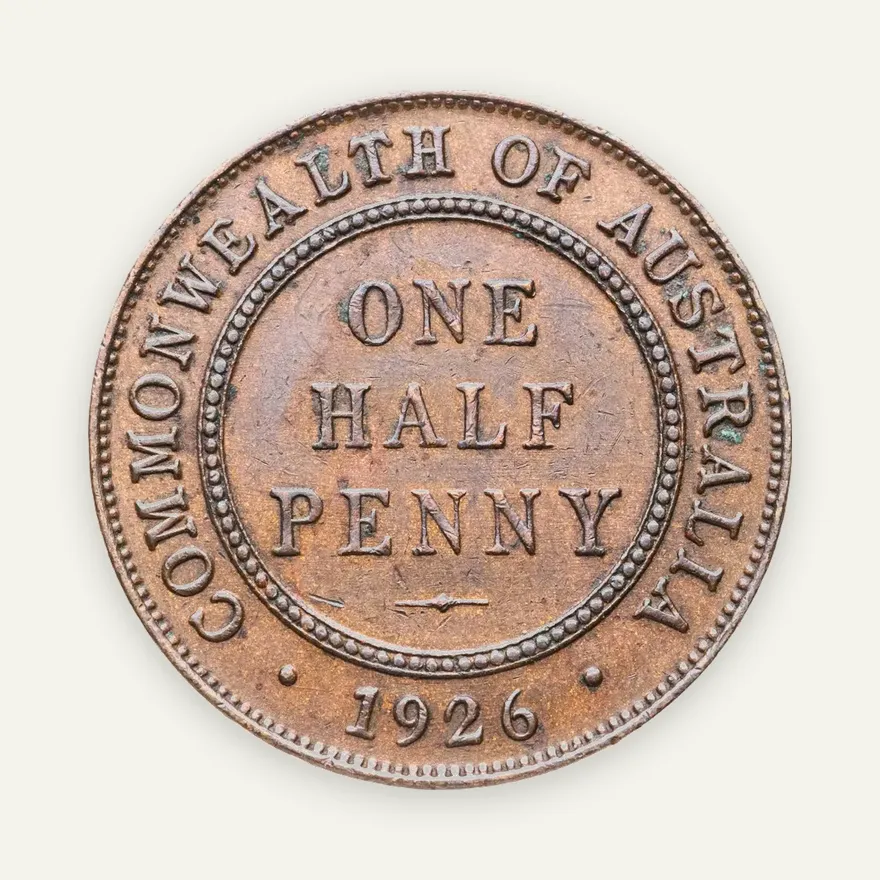 Австралия 1/2 пенни (penny) 1926, реверс