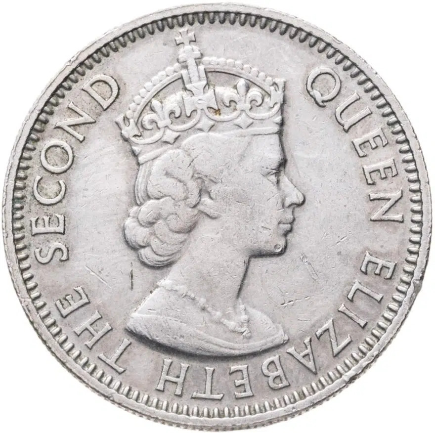 Белиз 25 центов (cents) 1976 бюст Королевы Елизаветы II, реверс