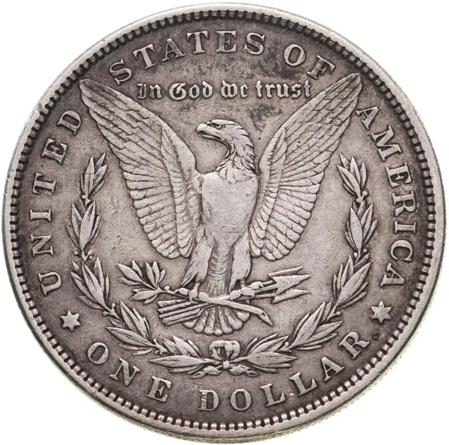 США 1 доллар (dollar) 1884  Доллар Моргана Без отметки монетного двора, реверс