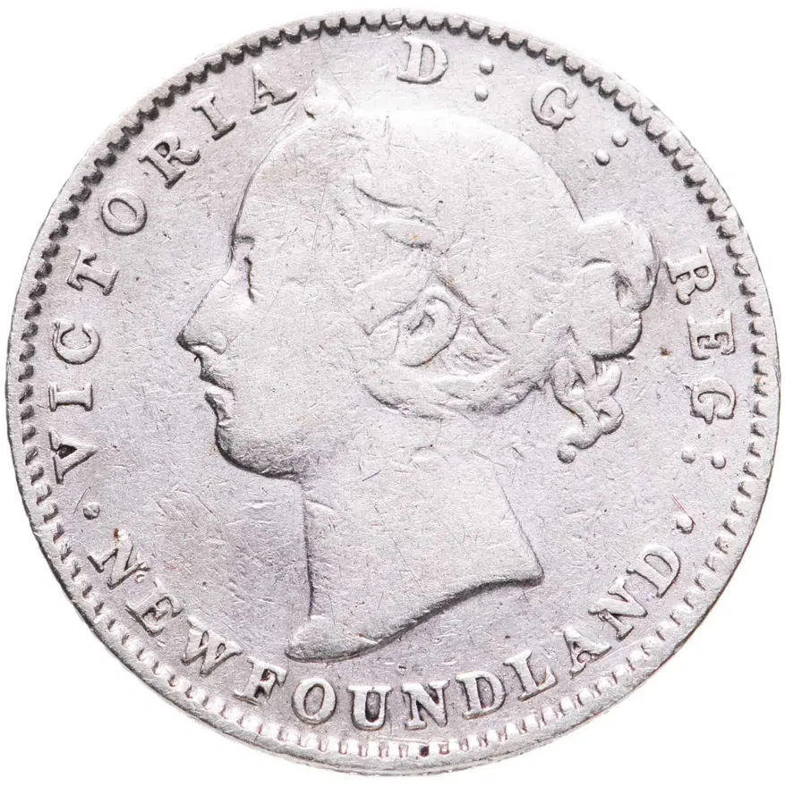 Ньюфаундленд 10 центов (cents) 1896, реверс
