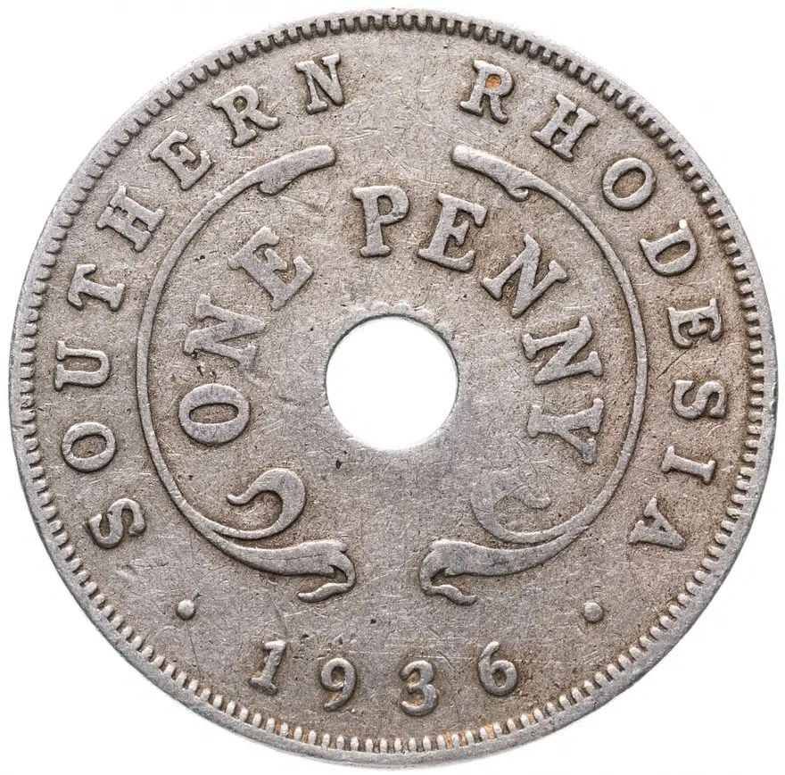 Южная Родезия 1 пенни (penny) 1936