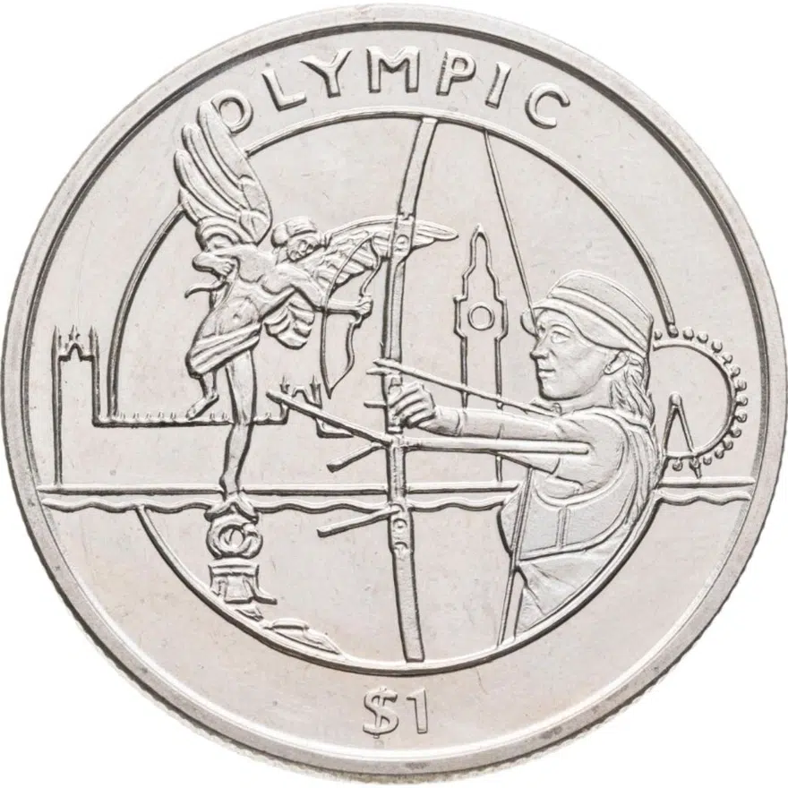 Сьерра-Леоне 1 доллар (dollar) 2012 XXX летние Олимпийские Игры, Лондон 2012 - Стрельба из лука