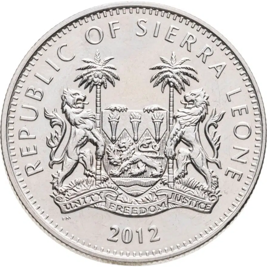 Сьерра-Леоне 1 доллар (dollar) 2012 XXX летние Олимпийские Игры, Лондон 2012 - Стрельба из лука, реверс