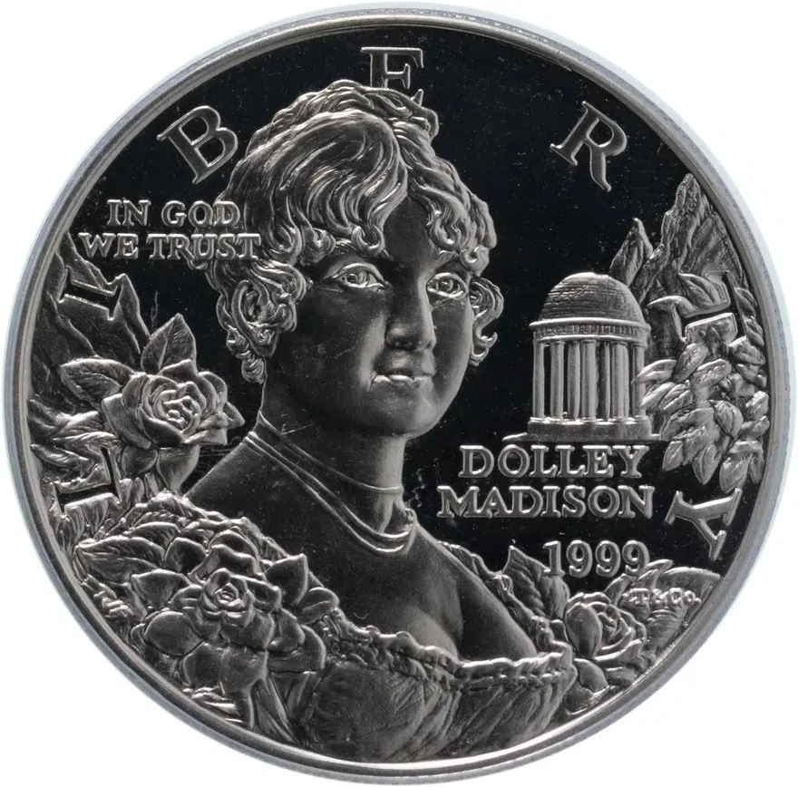 США  1 dollar (доллар) 1999 "Долли Мэдисон"