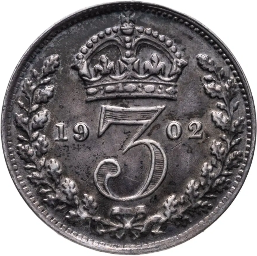 Великобритания 3 пенса (pence) 1902