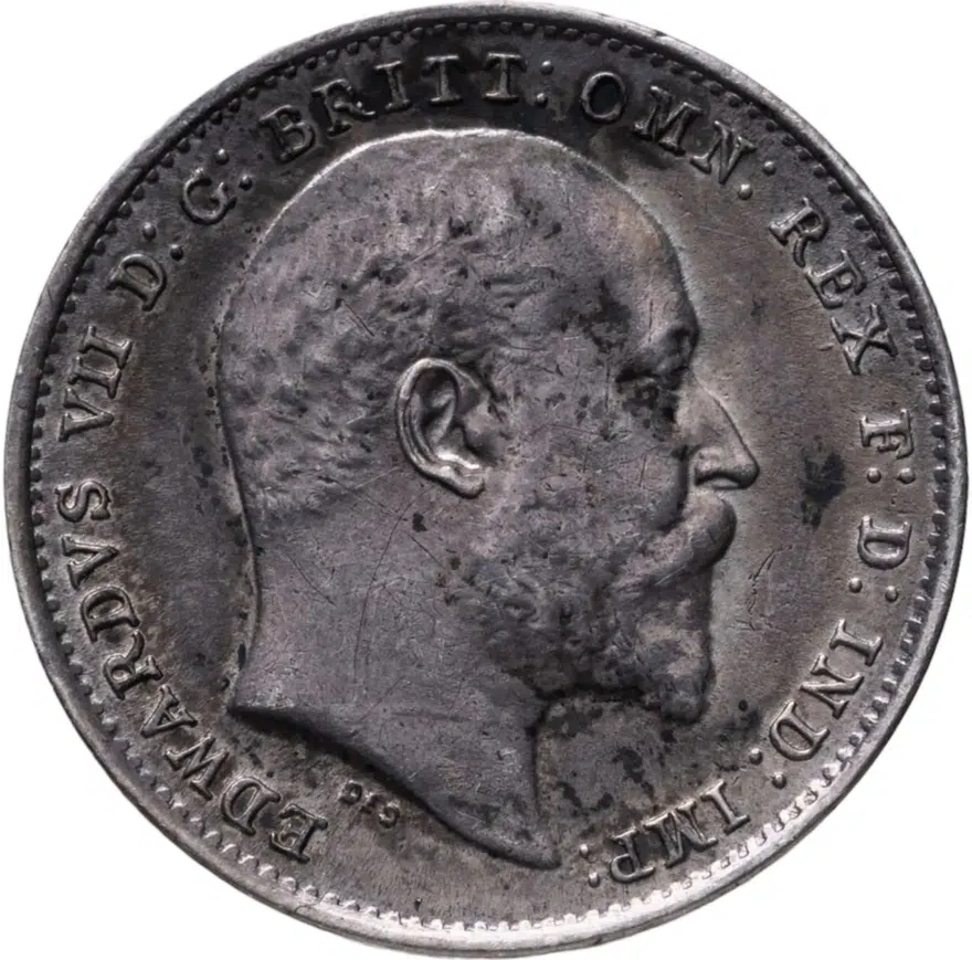 Великобритания 3 пенса (pence) 1902, реверс