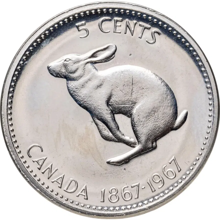 Канада 5 центов (cents) 1967 "100 лет Конфедерации"