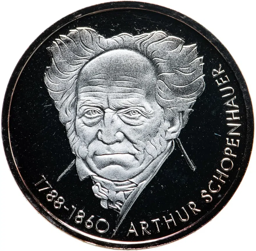 Германия 10 марок (deutsche mark) 1988  200 лет со дня рождения Артура Шопенгауэра