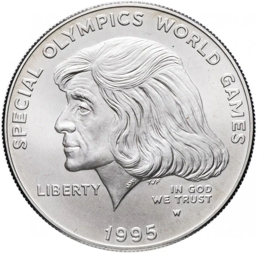 США 1 доллар (dollar) 1995 Special Olympics (Специальные Олимпийские игры)