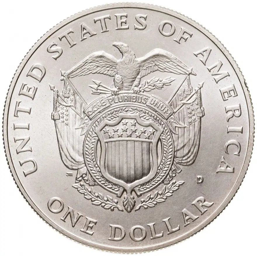 США 1 доллар (dollar) 1994 D Capitol (200 лет Капитолию) знак монетного двора "D" - Денвер, реверс