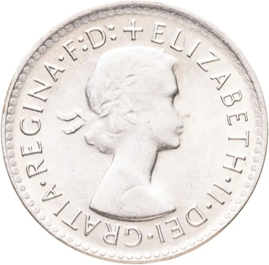 Австралия 3 пенса (pence) 1961, реверс