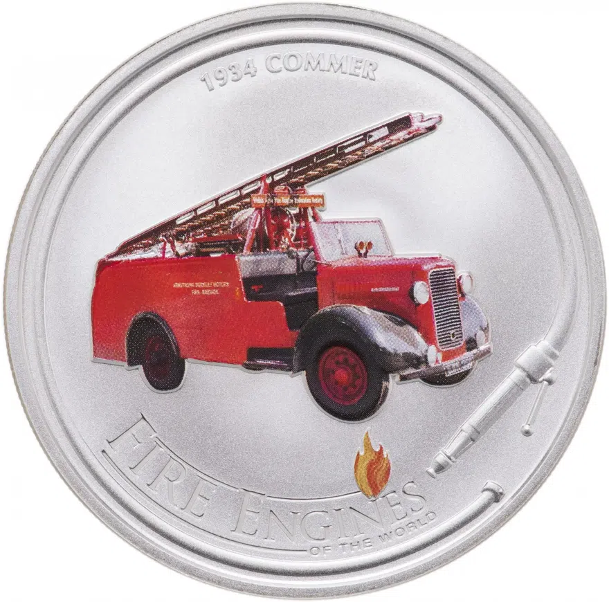 Острова Кука 1 доллар 2006  "Пожарные машины мира - Коммер"
