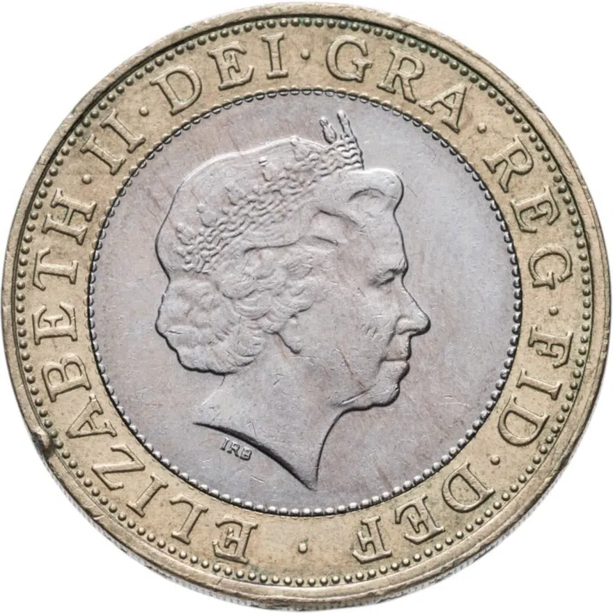 Великобритания 2 фунта (pounds) 2000, аверс