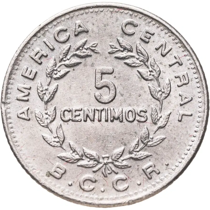 Коста-Рика 5 сентимо (centimos) 1972