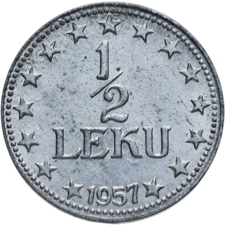 Албания 1/2 лека (lek) 1957