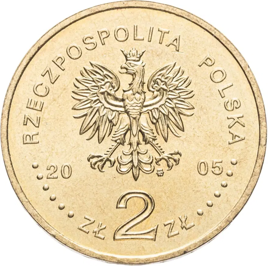 Польша 2 злотых (zlote) 2005  Папа римский Иоанн Павел II, реверс