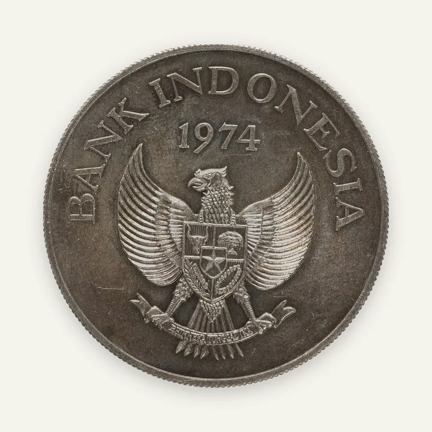 Индонезия 5000 рупий 1974 "Орангутан", реверс