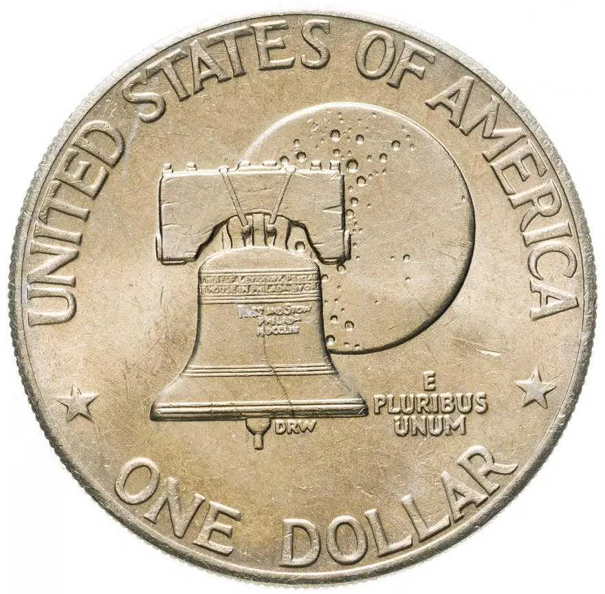 США 1 доллар (dollar) 1976 D 200 лет независимости США знак монетного двора "D" - Денвер, реверс