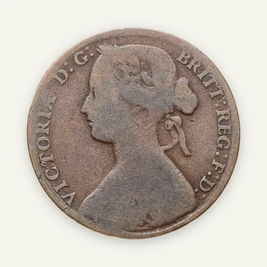 Великобритания 1 пенни (penny) 1861, реверс