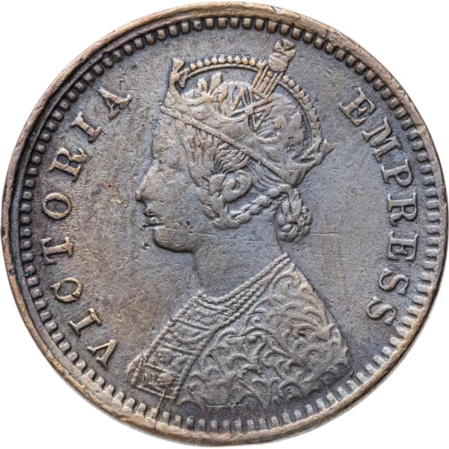 Британская Индия 1/12 анны (anna) 1894, реверс