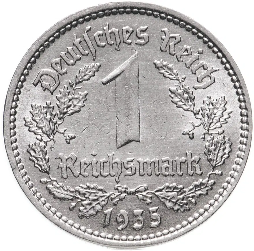 Германия, Третий рейх 1 рейхсмарка (reichsmark) 1935 A