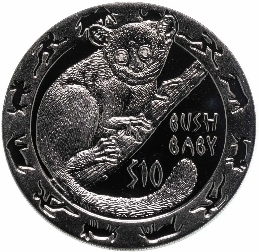 Сьерра-Леоне 10 долларов (dollars) 2008  Ночные животные - Галаго