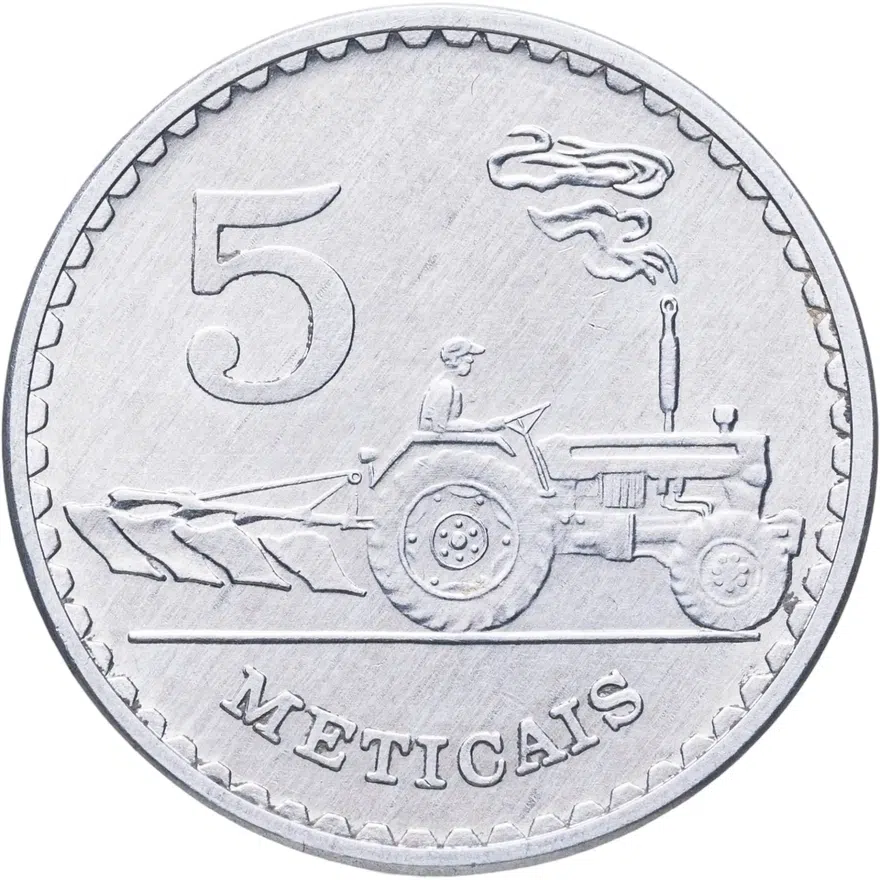 Мозамбик 5 метикалов (meticais) 1982
