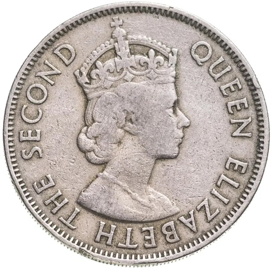 Кипр 100 милей (mils) 1955, аверс