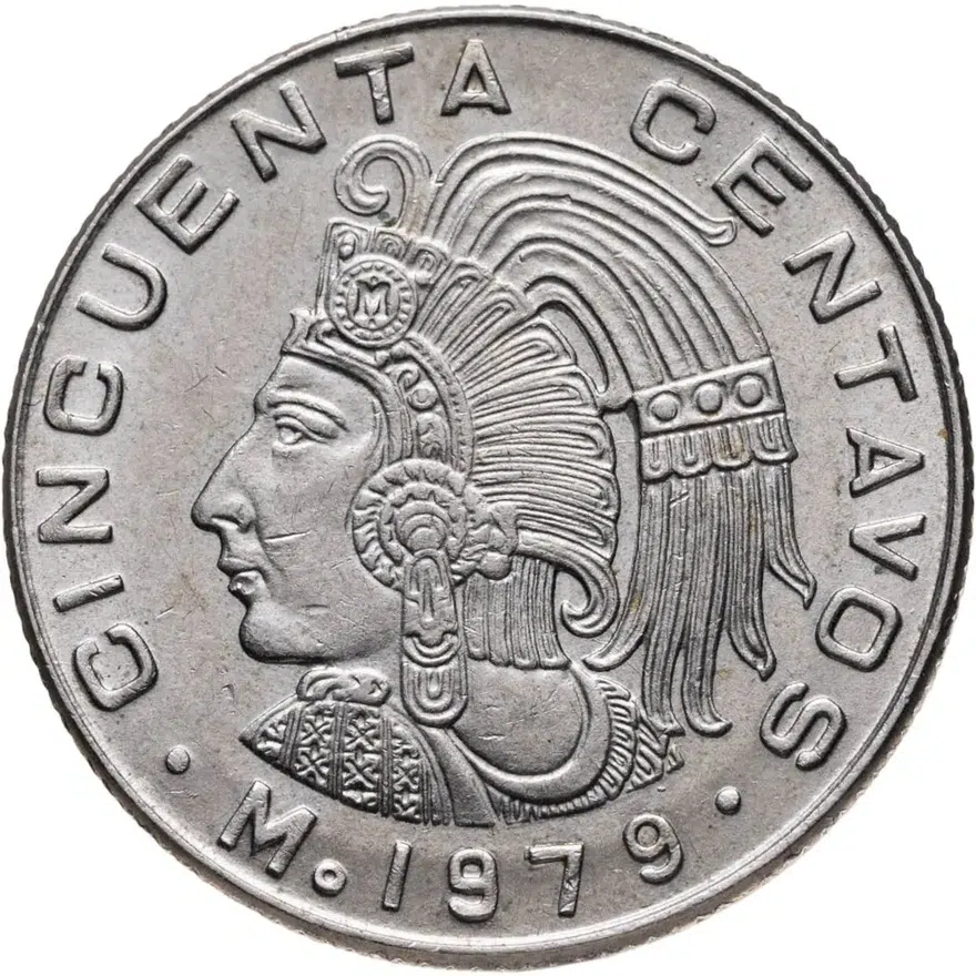 Мексика 50 сентаво (centavos) 1979, аверс