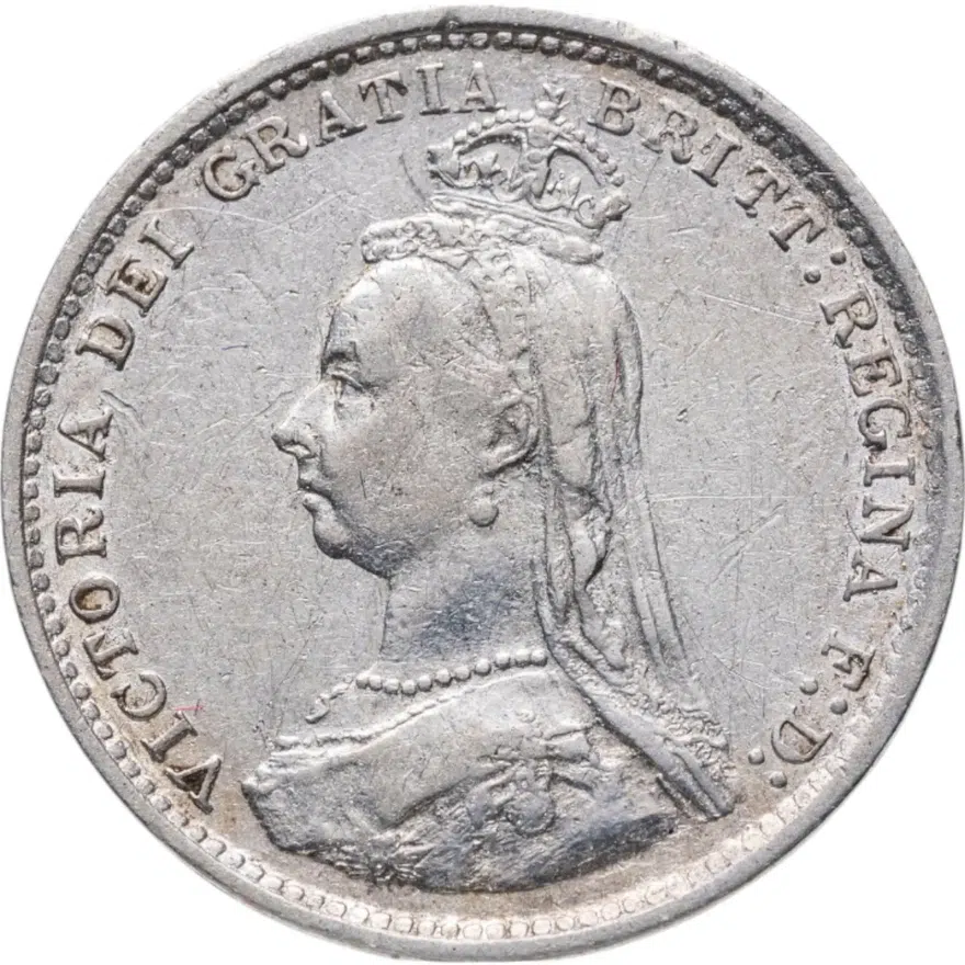 Великобритания 3 пенса (pence) 1889
