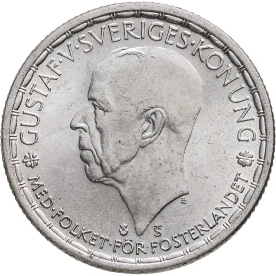 Швеция 2 кроны (kronor) 1949, реверс