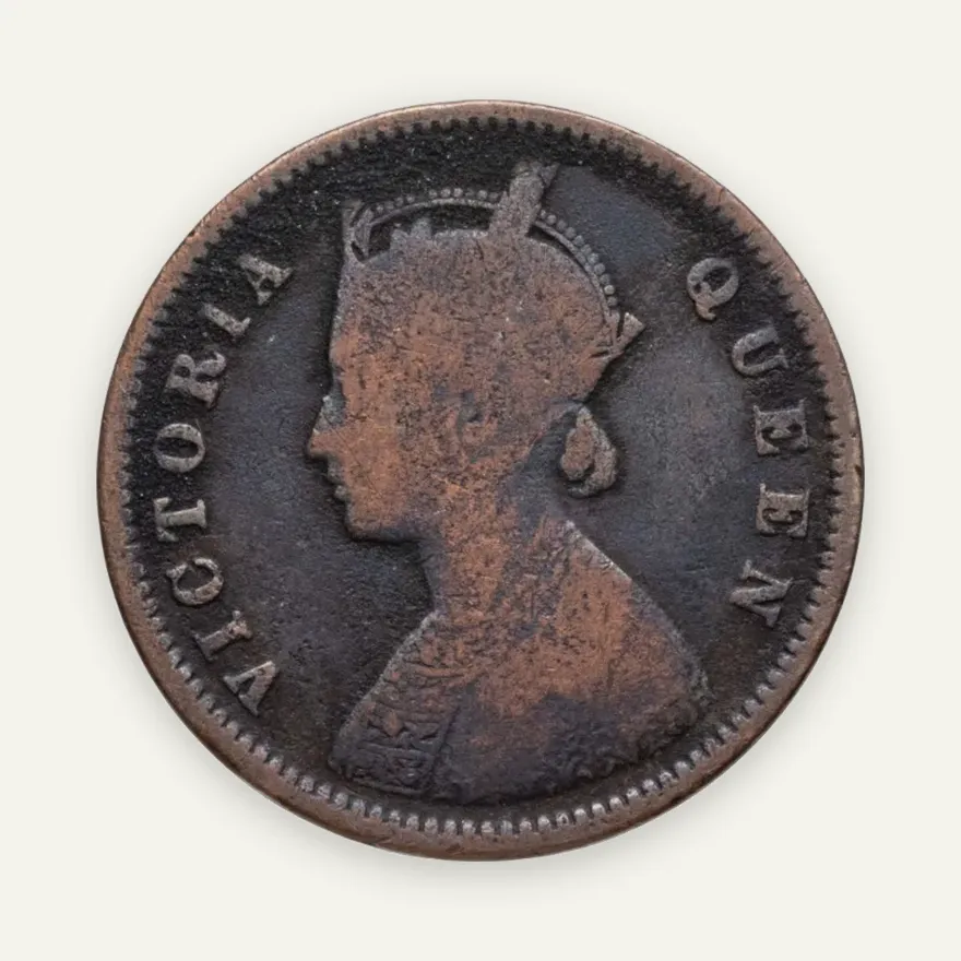 Индия (Британская) 1/4 анны (anna) 1874, реверс
