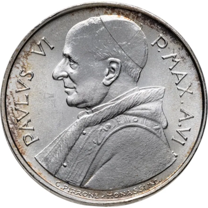 Ватикан 500 лир (lire) 1968